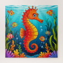 Recherche de hippocampe puzzles Poisson