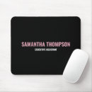 Recherche de rose et blanc tapis souris Moderne