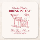 Recherche de la vie dessous de verres Rouge