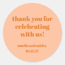 Recherche de merci mariage autocollants Typographie