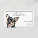 Recherche de chihuahua cartes visite Toilettage de chien
