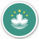 Recherche de macao autocollants Drapeau