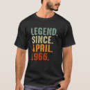 Zoek naar legende sinds 1966 tshirts Oud