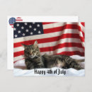Recherche de chat patriotique cartes postales Juillet