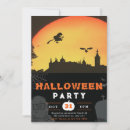 Recherche de pleine lune halloween invitations Sorcière
