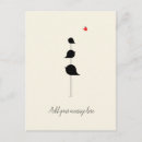 Recherche de oiseau rouge cartes postales Mignon