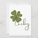 Recherche de trèfle chanceux invitations Irlande