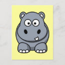 Zoek naar cartoon hippo briefkaarten Dieren
