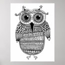 Recherche de zen doodle posters Owl