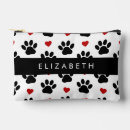 Recherche de chat noir cosmétiques pochettes Motif de pattes