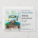 Recherche de vieux camion invitations Aquarelle