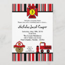 Recherche de firetruck invitations Mignon