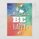 Recherche de vie heureuse cartes postales Floral