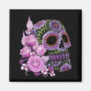 Recherche de crâne de sucre magnets Dia de los muertos