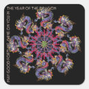 Recherche de dragon rouge autocollants Année