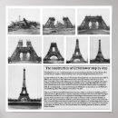 Recherche de tour eiffel en construction posters Fer