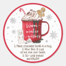 Zoek naar bommen stickers Bom met warme chocolademelk