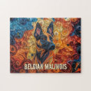 Recherche de malinois puzzles Portrait