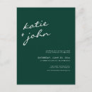 Zoek naar emerald green wedding uitnodigingen Chic