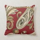 Recherche de motif botanique coussins Rouge