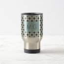 Recherche de jacquard bleu tasses Monogramme