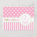 Recherche de babysitter cartes postales Babysitting