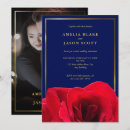 Recherche de bleu profond invitations Minimaliste