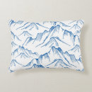 Recherche de motif montagne coussins Hiver