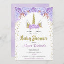 Recherche de pourpre baby shower invitations Élégant