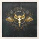 Recherche de corbeau dessous de verres Antique