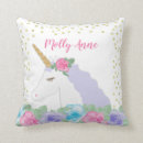 Recherche de licorne rose coussins Floral