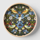 Recherche de motif papier peint horloges William morris