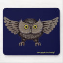 Recherche de dessin hibou tapis souris Animaux