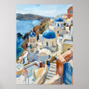 Zoek naar koepels posters Santorini