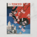 Recherche de lanternes japonaises cartes postales Vintage