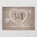 Recherche de coeur en bois invitations Élégant