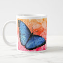 Recherche de papillon bleu morpho tasses Nature