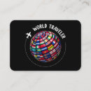 Recherche de voyageurs cartes visite Monde