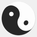 Recherche de yin et yang autocollants Noir et blanc