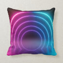 Recherche de néon lumineux coussins Abstrait