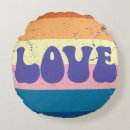 Recherche de amour rond coussins Vintage