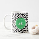Recherche de motif vert et blanc tasses Pour elle