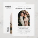 Recherche de moderne contemporain simple mariage invitations Élégant
