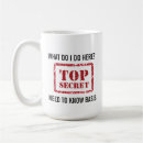 Recherche de top secret tasses De café amusantes