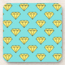 Recherche de jaune et turquoise dessous de verres Mignon