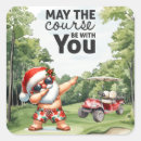 Recherche de golf père noël autocollants Claus