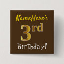 Recherche de 3ème anniversaire badges 3 ans