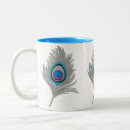 Recherche de plumes paon tasses Turquoise