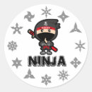 Recherche de guerrier japonais autocollants Ninja