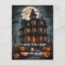 Zoek naar spookhuis posters Halloween nacht